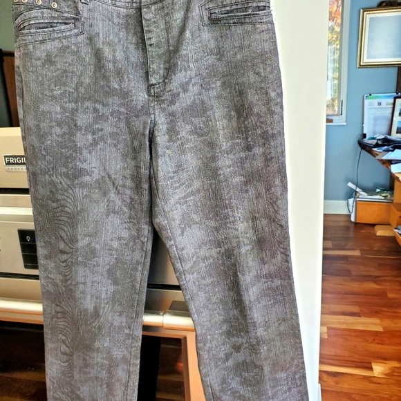 Lana Lee Denim - Lana Lee boutique jeans. Size 10. Waxed finish. Charcoal Grey